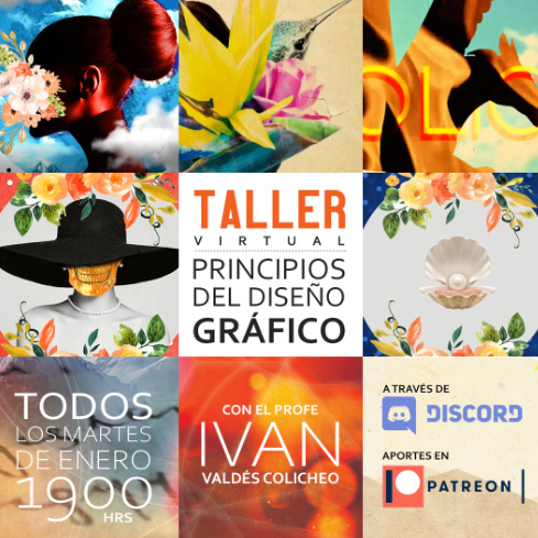Pieza promocional del taller Principios del Diseño Gráfico